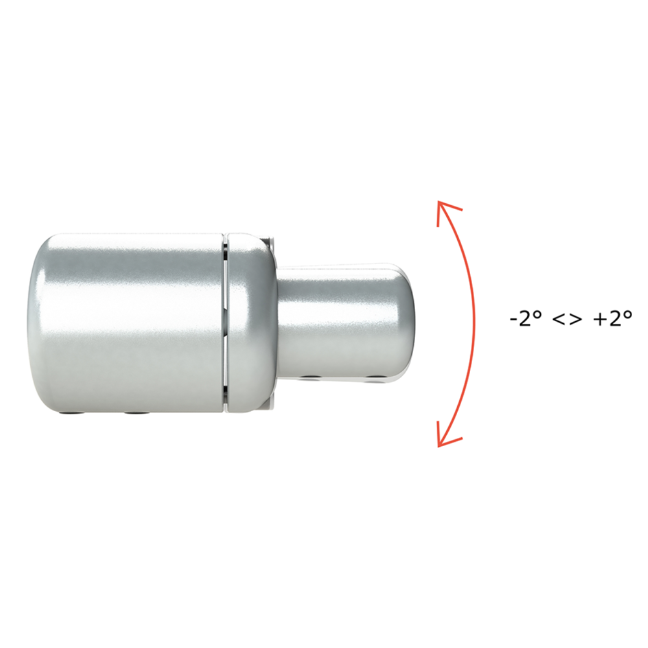 借助ALF01，测斜仪可绕管轴旋转360°，并可倾斜±2度